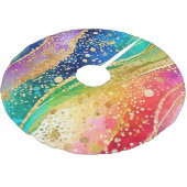Regenboogkleur Kerstboom Rok (Gekanteld)