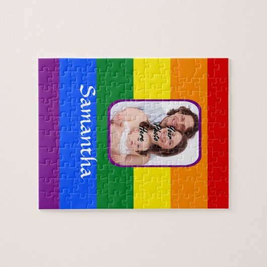 Regenboogkleur Legpuzzel (Horizontaal)