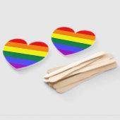 Regenboogkleur LGBT-vlag Handwaaier (Niet-gemonteerd)