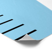 Regenboogkleur Schattigee Baby Boy Groeikaart Poster (Hoek)