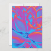 Regenboogkleur Succulent plant Bedankkaart (Achterkant)