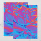 Regenboogkleur Succulent plant Bedankkaart (Voorkant / Achterkant)