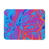 Regenboogkleur Succulent plant Magneet (Horizontaal)