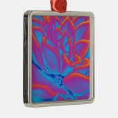 Regenboogkleur Succulent plant Metalen Ornament (Rechts)