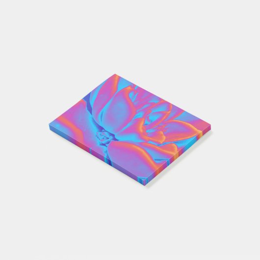 Regenboogkleur Succulent plant Post-it® Notes (Schuin)