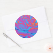Regenboogkleur Succulent plant Ronde Sticker (Envelop)