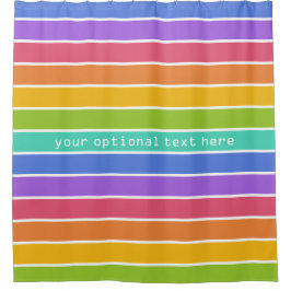 Regenboogkleuren, aangepast douchegordijn