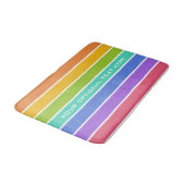 Regenboogkleuren aangepaste badmatten (Gekanteld)