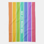 Regenboogkleuren aangepaste handdoek (Verticaal)