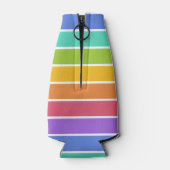 Regenboogkleuren, aangepaste monogram-flessenkoele flesjeskoeler (Achterkant)