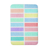 Regenboogkleuren, abstracte lijnen badmat (Voorkant Verticaal)