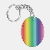 regenboogkleuren - acryl sleutelhanger (Voorkant Links)