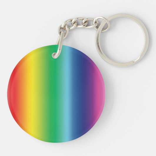 regenboogkleuren - acryl sleutelhanger (Achterkant)