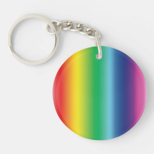 regenboogkleuren - acryl sleutelhanger