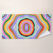Regenboogkleuren Badhanddoek (Badhanddoek)