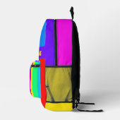 Regenboogkleuren Bedrukte Rugzak (Rechts)