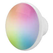 Regenboogkleuren Blauwe Groene Roze Rood Paars Gee Keramische Knop (Rechts)