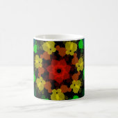 Regenboogkleuren bloem koffiemok (Center)