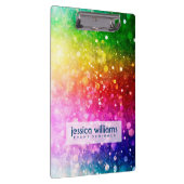 Regenboogkleuren Bokeh Glitter Klembord (Rechts)
