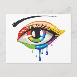 Regenboogkleuren Briefkaart
