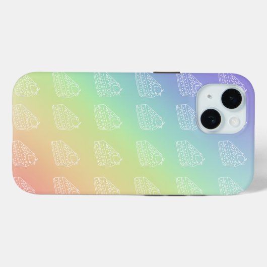 Regenboogkleuren Case-Mate iPhone Case (Achterkant (horizontaal))