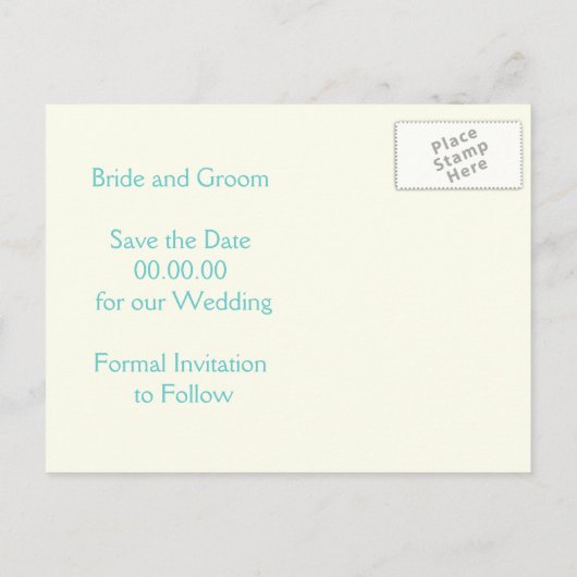 Regenboogkleuren damast bruiloft Save the Date Aankondigingskaart (Achterkant)