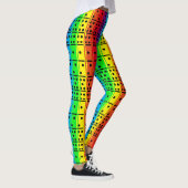 Regenboogkleuren Dominosen Leggings (Rechts)