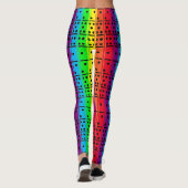Regenboogkleuren Dominosen Leggings (Achterkant)