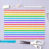 Regenboogkleuren en witstrippapier tissuepapier (Craft)