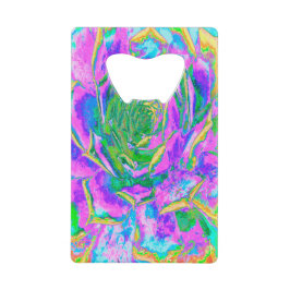 Regenboogkleuren Fiesta Succulent Sedum Rosette Creditkaart Flessenopener