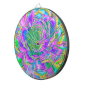 Regenboogkleuren Fiesta Succulent Sedum Rosette Dartbord (Voorkant Rechts)