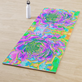 Regenboogkleuren Fiesta Succulent Sedum Rosette Yogamat
