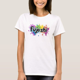 Regenboogkleuren Fujoshi Slogan T-shirt