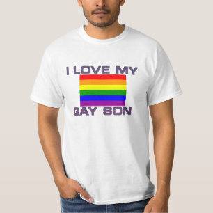 Regenboogkleuren Gay Pride Ik Hou Van Mijn Homozoo T-shirt