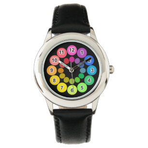 Regenboogkleuren Horloge