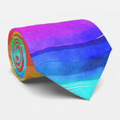 Regenboogkleuren in strepen stropdas (Opgerold)