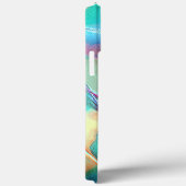 Regenboogkleuren in virtuele parelrots Case-Mate iPhone case (Achterkant / Rechts)