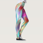 Regenboogkleuren in virtuele parelrots leggings (Rechts)