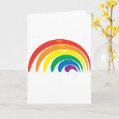 Regenboogkleuren Kaart (Gele Bloem)