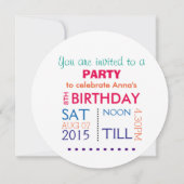 Regenboogkleuren Kaart (Achterkant)