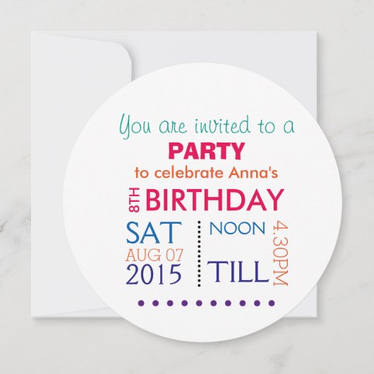 Regenboogkleuren Kaart (Achterkant)