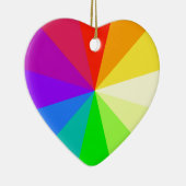 Regenboogkleuren Keramisch Ornament (Rechts)