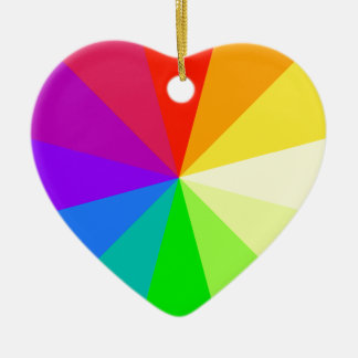 Regenboogkleuren Keramisch Ornament