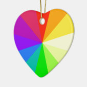 Regenboogkleuren Keramisch Ornament (Links)