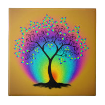 Regenboogkleuren keramische tegels