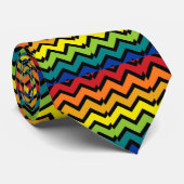 Regenboogkleuren kettingstropdas stropdas (Opgerold)