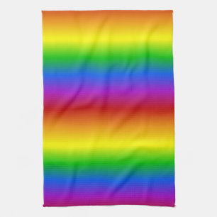 Regenboogkleuren keukenhanddoeken, aangepast theedoek