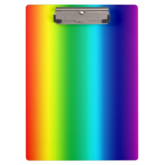 Regenboogkleuren Klembord (Voorkant)