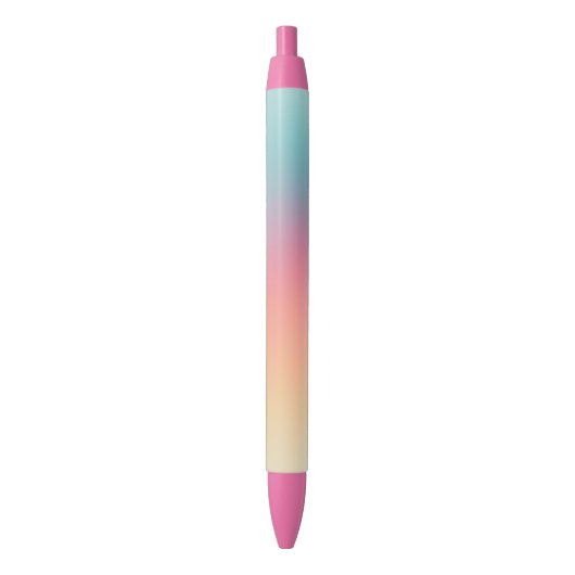 Regenboogkleuren Kleurrijke Sjabloon Moderne elega Blauwe Inkt Pen (Voorkant Verticaal)