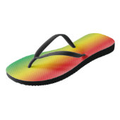 regenboogkleuren lgbt trots teenslippers (Schuin)